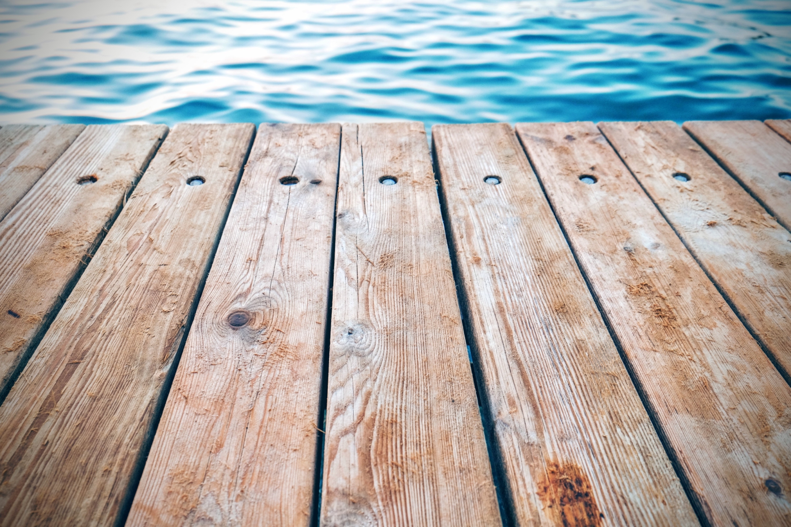 Deck Built Next to Water