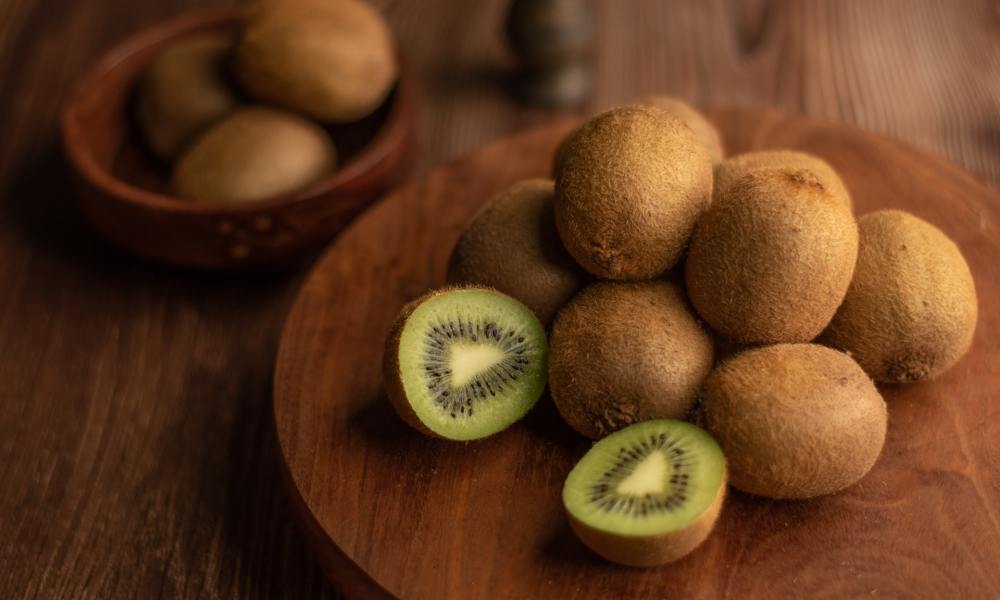 Fuzzy kiwi fruits